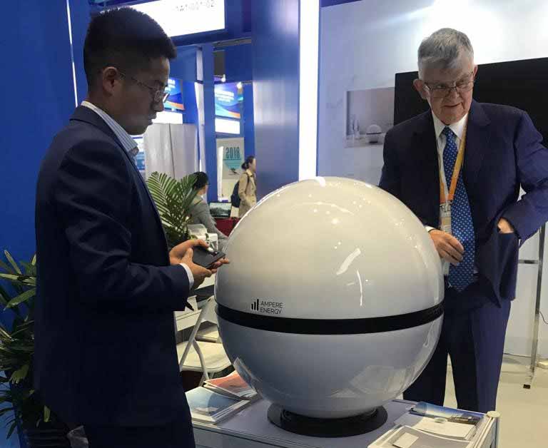 Ampere Sphere se exhibe en China y en Italia